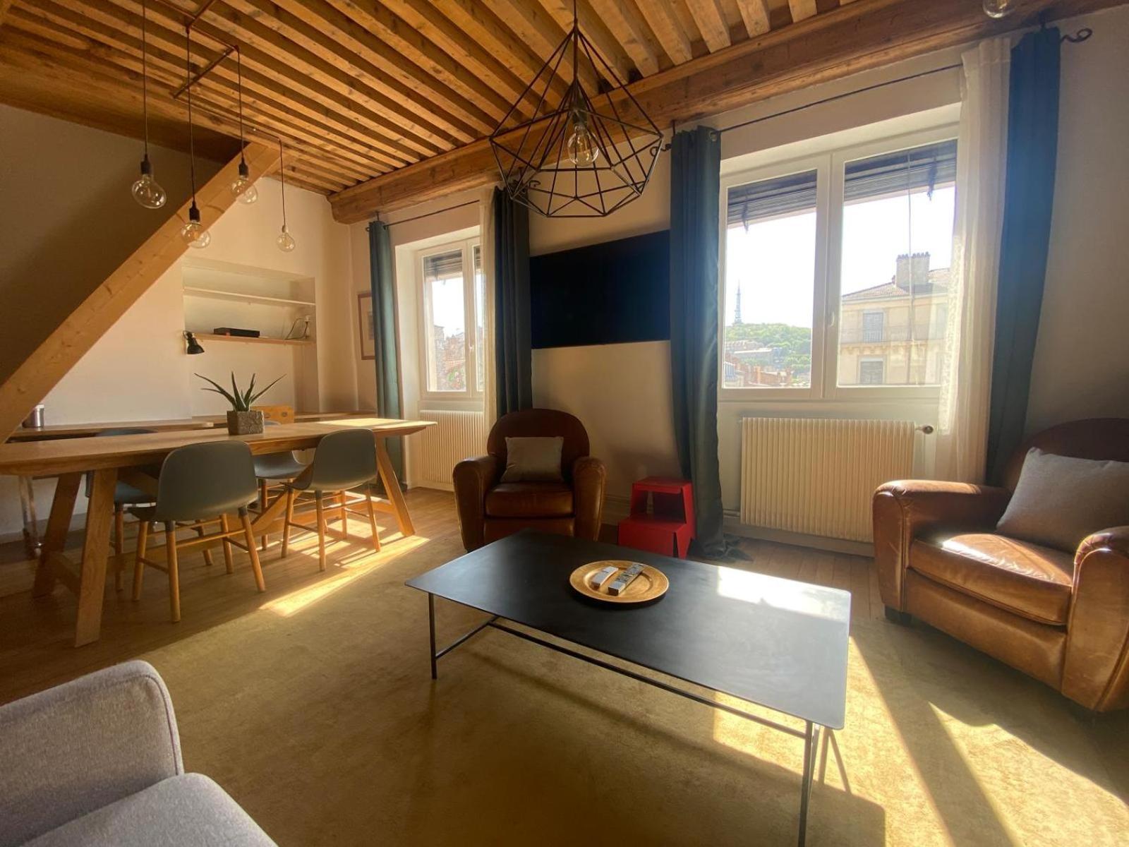 Appartement T3 Hyper Centre De Lyon, Super Vue Fourviere Esterno foto